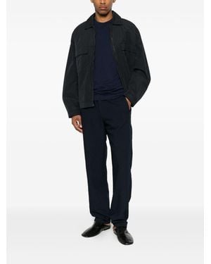 Emporio Armani Trousers Polyester - Blue