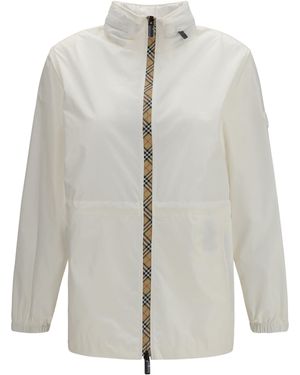 Burberry Blackpool Short Nylon Jacket Polyamide - White