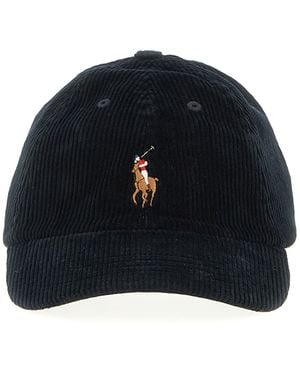 Polo Ralph Lauren Ribbed Velvet Hat - Blue
