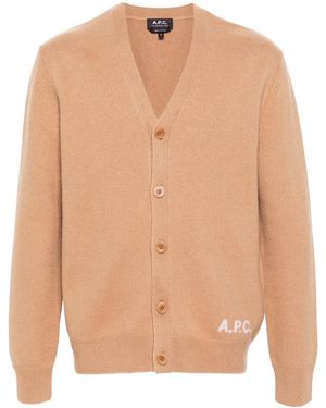 A.P.C. Sweater Camel Virgin Wool - Natural