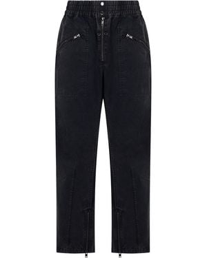 Isabel Marant Track Pants With Zips Cotton - Blue