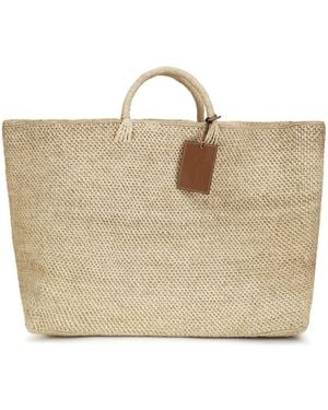Manebí Saona Maxi Tote Bag Raffia Handbags - Natural