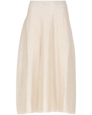 D.exterior Viscose And Cotton Skirt - Natural