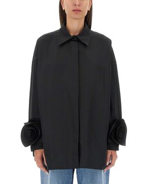 Valentino Micro Faille Jacket - Black