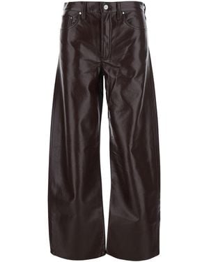 Agolde Ecoleather Five-Pocket Pants Lyocell - Brown