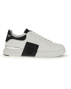 Philipp Plein Low Top Hexagon Sneakers - White