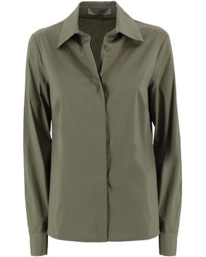 D. EXTERIOR Shirts Cotone Nylon Elastan - Green