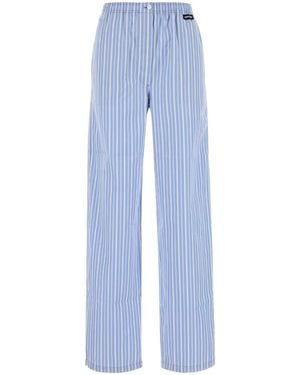 【関税&送料込】Miu Miu White Poplin Pyjama Pant Miu Miu Straight Leg Poplin Pajama Pants - Bergdorf Goodman
