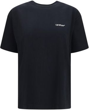 Off-White c/o Virgil Abloh Arrow Out Flower T-Shirt Cotton T-Shirts - Black