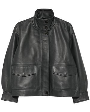 Sessun Leather Jacket Lambskin - Black