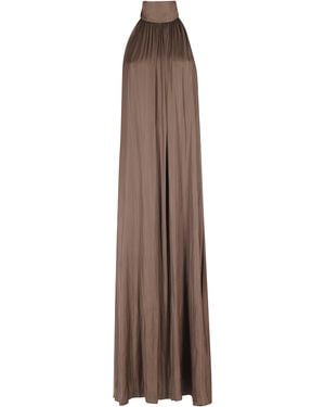 SOLOTRE Abito Poliestere - Brown