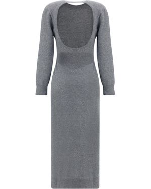 Givenchy Open Back Long Dress - Gray