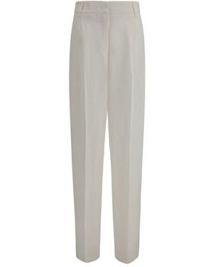Max Mara Linen Casual Pants - Gray