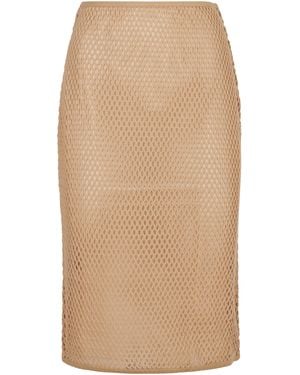 Prada Mesh Skirt - Natural