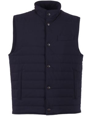 Fay Travel Stretch Vest Polyamide Elastane - Blue