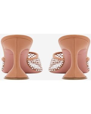 AMINA MUADDI Sandals Lupita Crystal - White