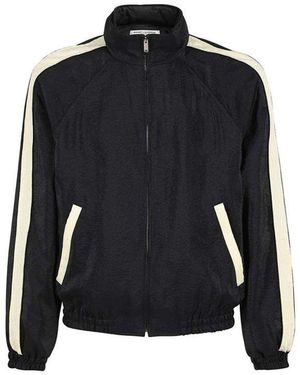 Saint Laurent Black Polyamide Bomber - Blue