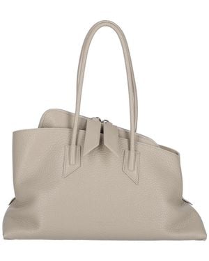 The Attico Medium Handbag La Passeggiata - Natural