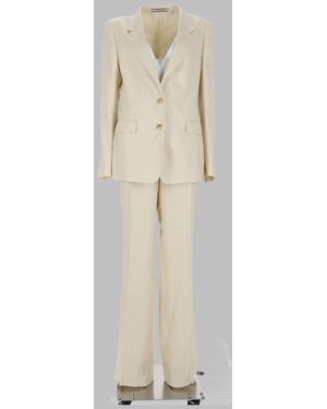 Tagliatore Two-Piece Suit Parigi Linen Suits - White