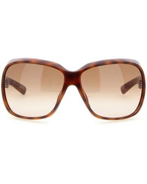 Gucci Square Sunglasses - Brown