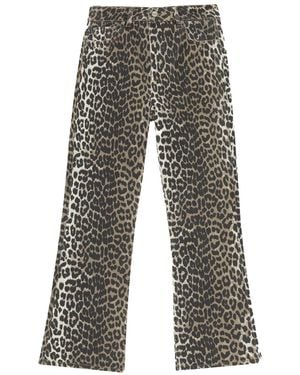 Ganni Betzy Cropped Jeans - Grey