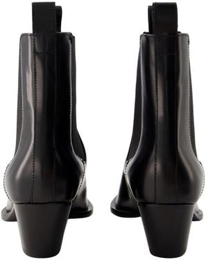 TOTEME The City Ankle Boots - Black