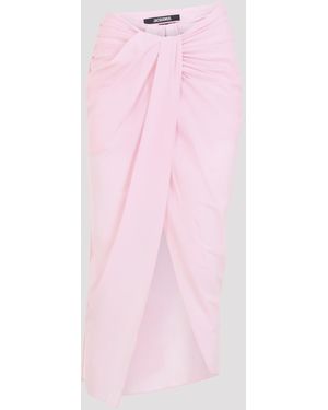 Jacquemus The Pareo Midi Skirt Polyester Elastane - Pink