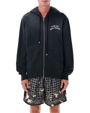 Amiri Hollywood Graphic Zip Hoodie - Blue