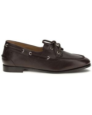 Bally Calf Leather Bos Taurus Slip-On Loafers - Brown