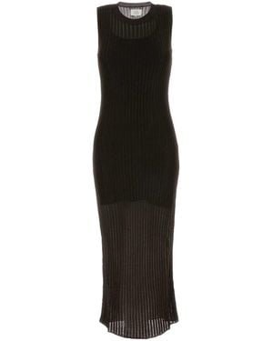 Loulou de Saison Chocolate Knit Icaria Dress - Black