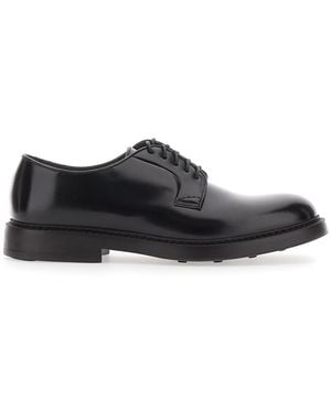 Doucal's Derby Shoes Fondo Bruges Horse Calf Leather Lace-Up - White