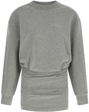 The Attico Cotton Short Dress - Gray