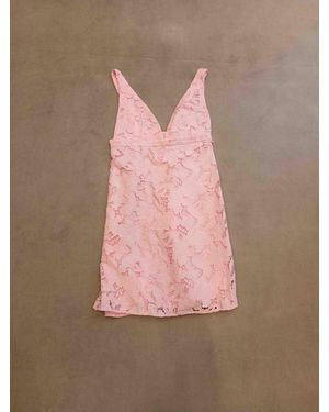 Michael Kors Lace Mini Dress Polyester - Pink