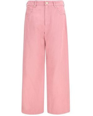 Max Mara Cotton Casual Trousers - Pink