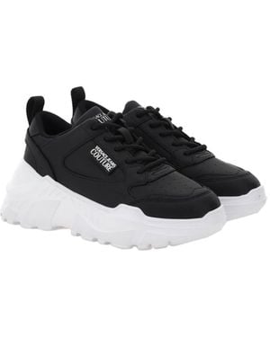 Versace Jeans Couture Sneakers With Logo - Black