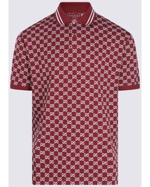 Gucci Ancora Cotton Polo Shirt - Red