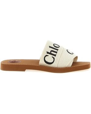 Chloé Woody Sandals - White