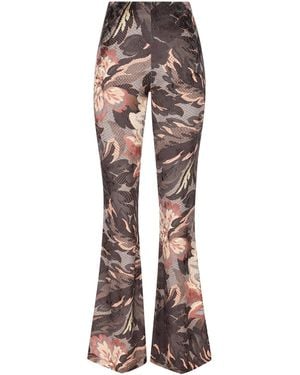 Etro Floral Printed Chenille Trousers - Multicolour