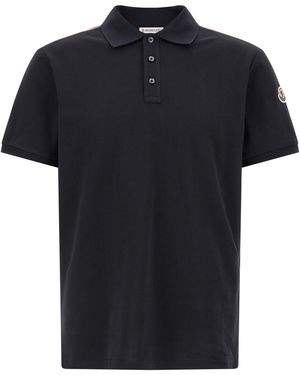 Moncler Logo Polo Shirt - Black