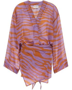 The Attico Cotton Short Dress - Pink