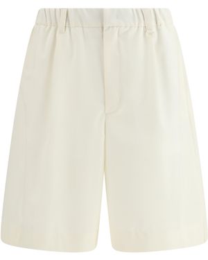 Laminar Tailored Shorts Polyester; Wool Ovis Aries Bermuda - White