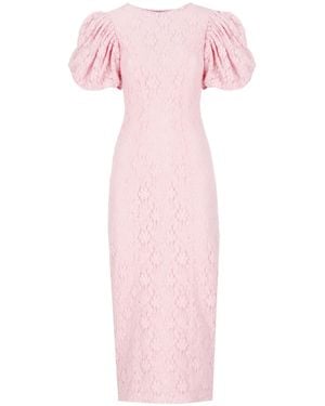 ROTATE BIRGER CHRISTENSEN Lace Midi Dress - Pink