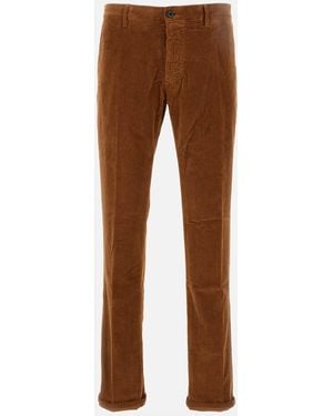 Incotex Velvet Trousers - Brown