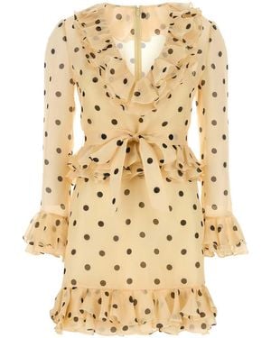 Valentino Garavani Printed Silk Dress - Metallic
