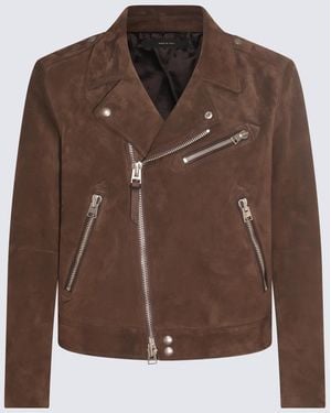 Mens Brown Suede Jackets