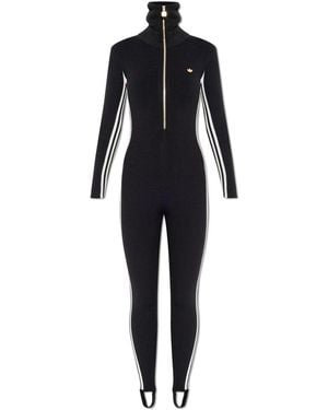 adidas Originals Ribbed Jumpsuit - Black