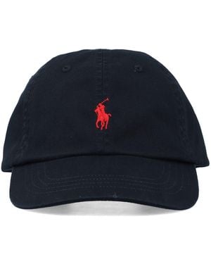 Polo Ralph Lauren Cotton Chino Baseball Cap By - Blue