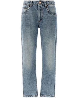Brunello Cucinelli Cotton Straight-Leg Jeans Clothing - Blue