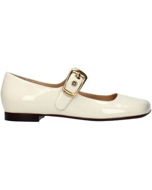 Chloé Leather Ballet Flats - Natural