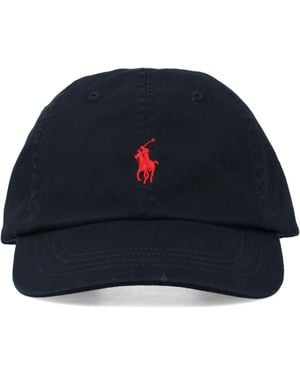 Polo Ralph Lauren Cotton Chino Baseball Cap Hat - Blue